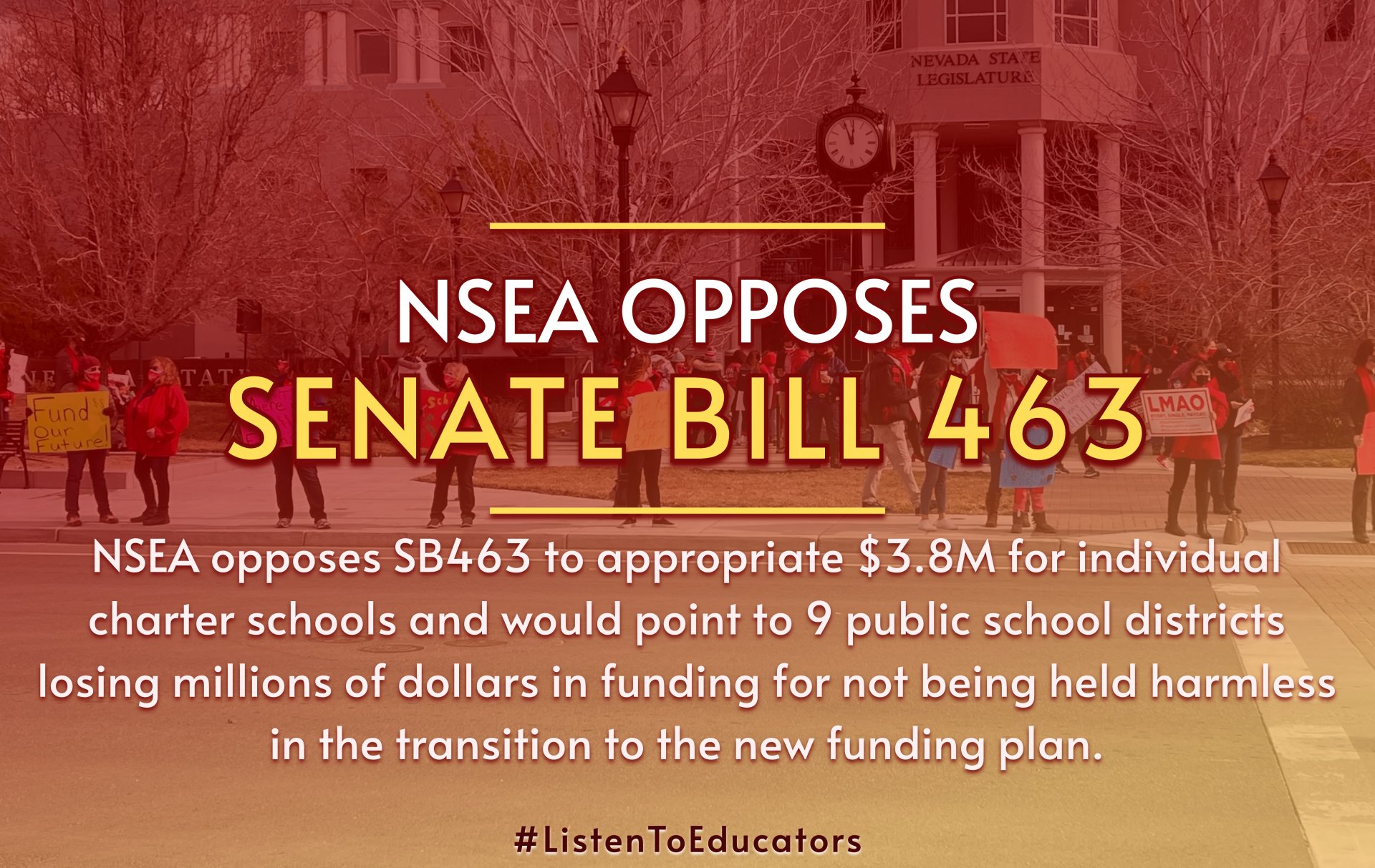 Memo NSEA Opposes Senate Bill 463 Nevada State Education Association